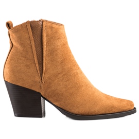 Bestelle Ghete din piele de căprioară în Spitz maro Bestelle Ghete din piele de căprioară în Spitz maro