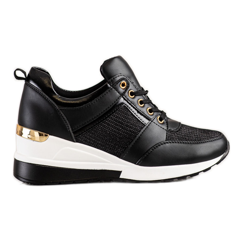 Diamantique Adidași negri cu pană negru