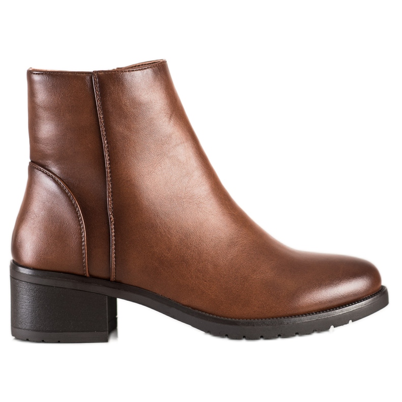 Lovery Cizme casual din piele ecologică maro
