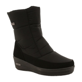 Progress Cizme de zăpadă ușoare pentru femei pe progresul de blană Progj-22-126 Negru Progress Cizme de zăpadă ușoare pentru femei pe progresul de blană Progj-22-126 Negru