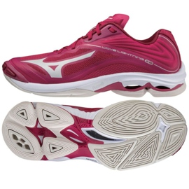 Pantofi de volei Mizuno Wave Lightning Z6 Low W V1GC200064 roșu portocale si rosii Pantofi de volei Mizuno Wave Lightning Z6 Low W V1GC200064 roșu portocale si rosii