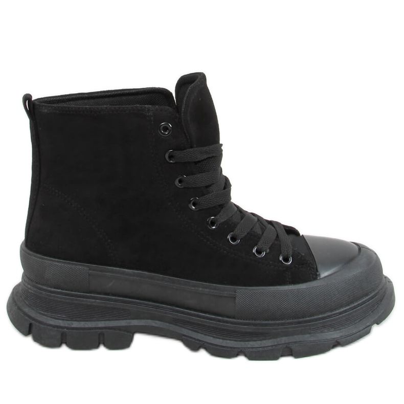 Adidași negri pentru gleznă de dama 85-730 Negri negru Adidași negri pentru gleznă de dama 85-730 Negri negru