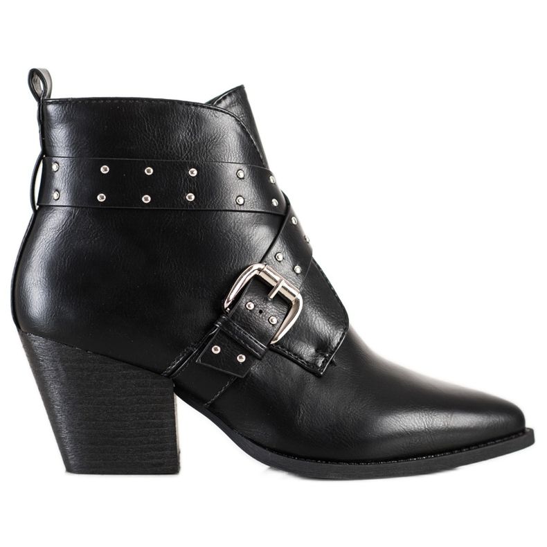 Lucky Shoes Cizme rock pe stâlp negru