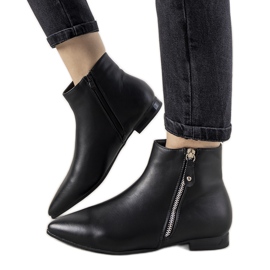 Botine Santanosik negre pentru femei negru Botine Santanosik negre pentru femei negru