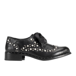 Oxfords negri cu știfturi Delvis negru