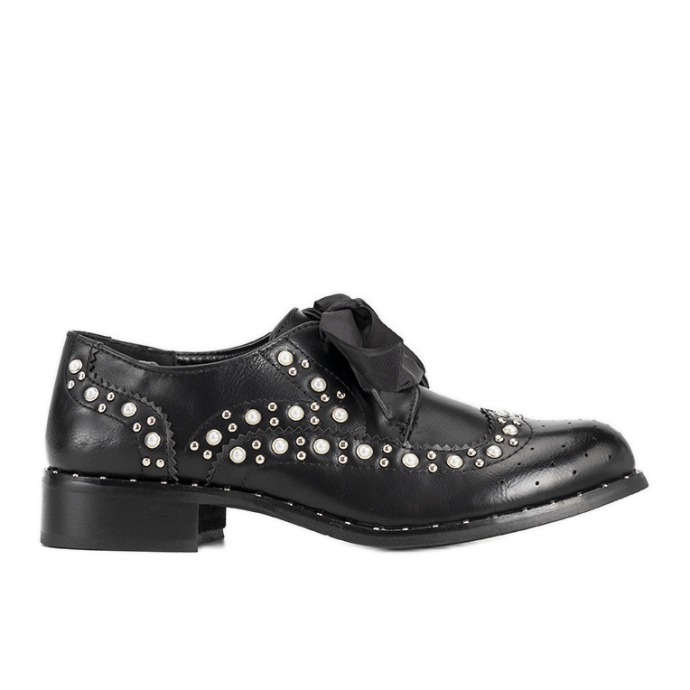 Oxfords negri cu știfturi Delvis negru