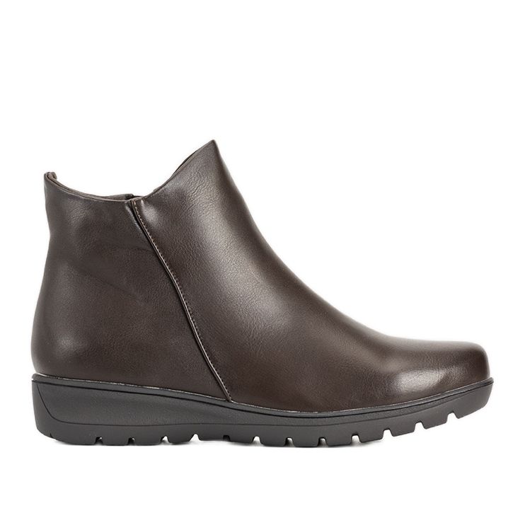 Cizme plate netede maro Garrido