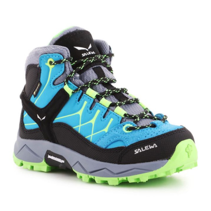 Pantofi de trekking Salewa Alp Trainer Mid Gtx Jr 64010-8375 albastru Pantofi de trekking Salewa Alp Trainer Mid Gtx Jr 64010-8375 albastru