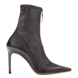 Marco Shoes Tocuri înalte pentru femei, cu partea superioară flexibilă negru