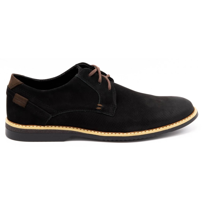 KOMODO Pantofi casual pentru bărbați din piele 859L negru