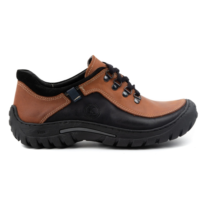 KOMODO Pantofi de trekking pentru bărbați, piele de cărămidă 917K multicolor KOMODO Pantofi de trekking pentru bărbați, piele de cărămidă 917K multicolor