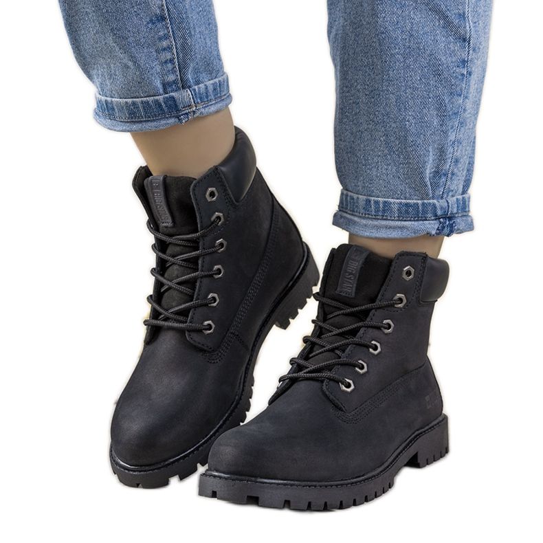 Cizme de drumeție pentru femei Black Big Star Amitee negru