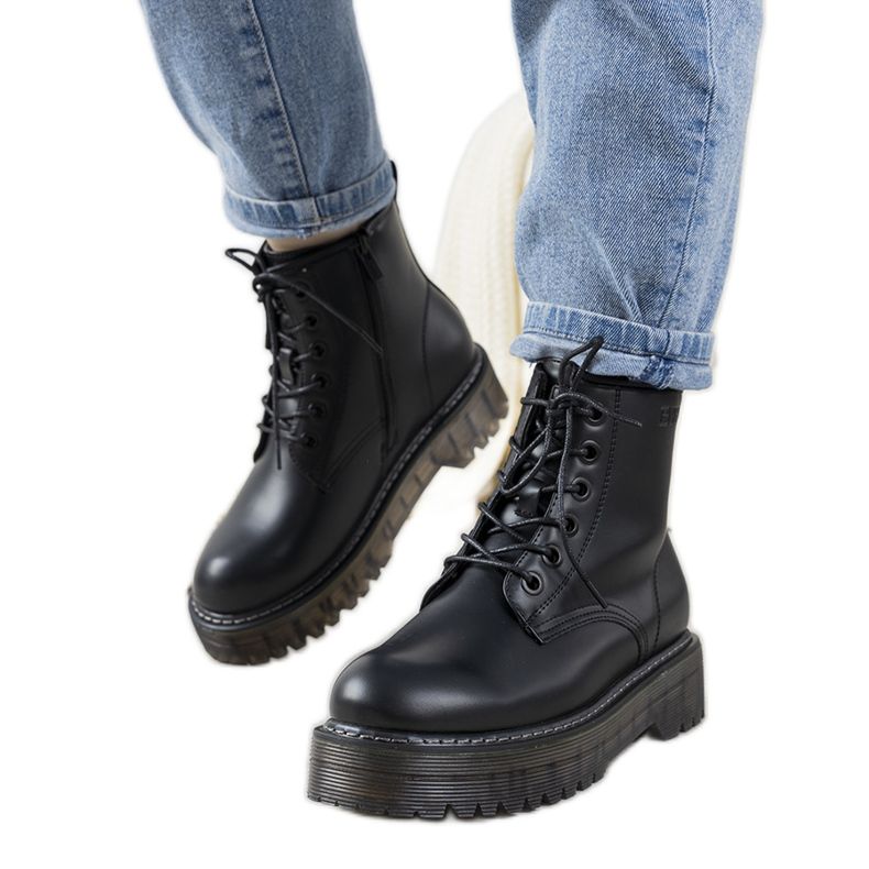 Cizme de damă negre de la Big Star Lozano negru