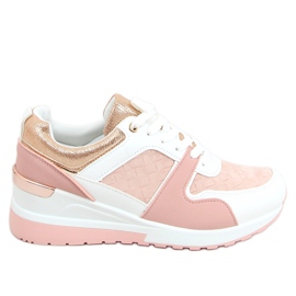 Pantofi sport multicolori AD-353 Roz