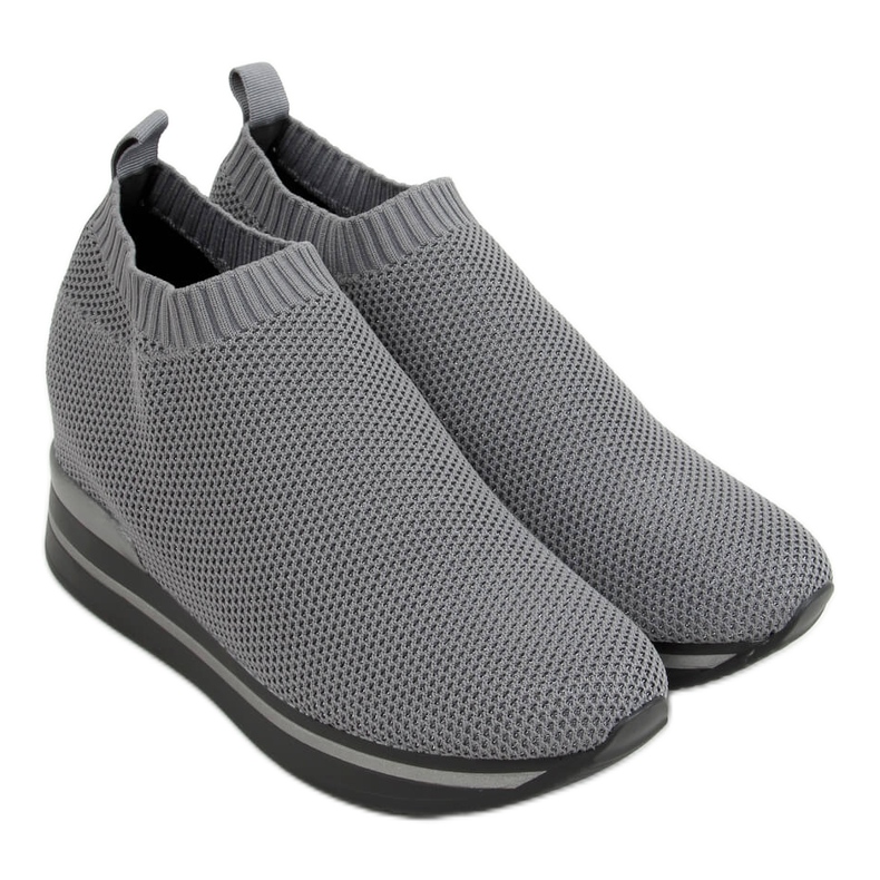 Gri RQ316 Pantofi sport gri cu pană