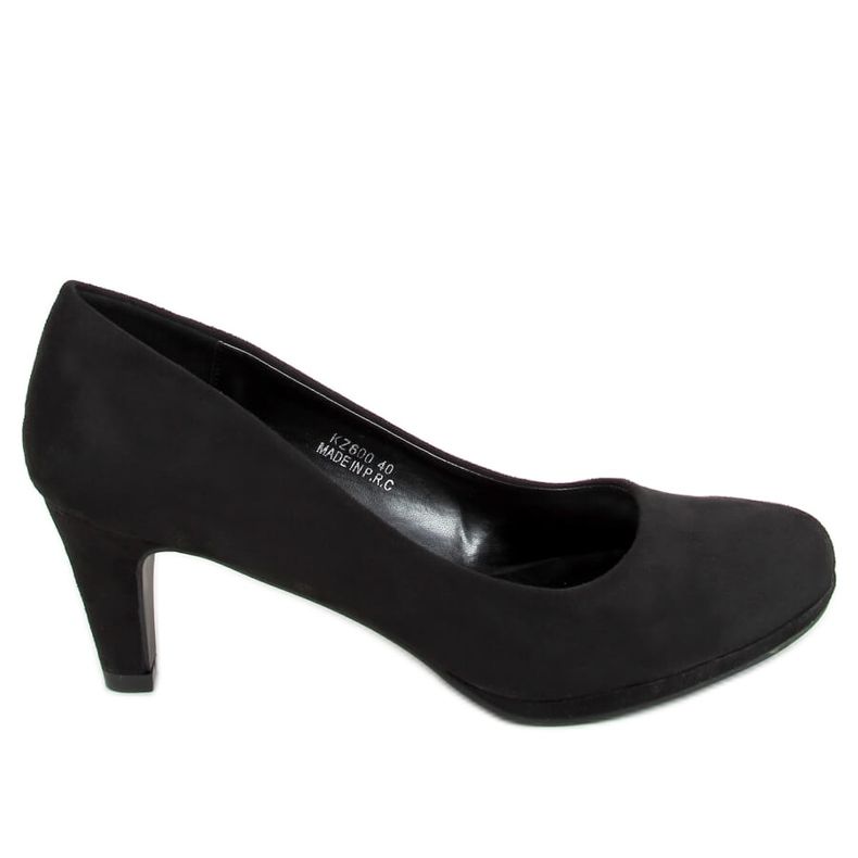 Black Pumps pe platforma neagră KZ600 Black negru