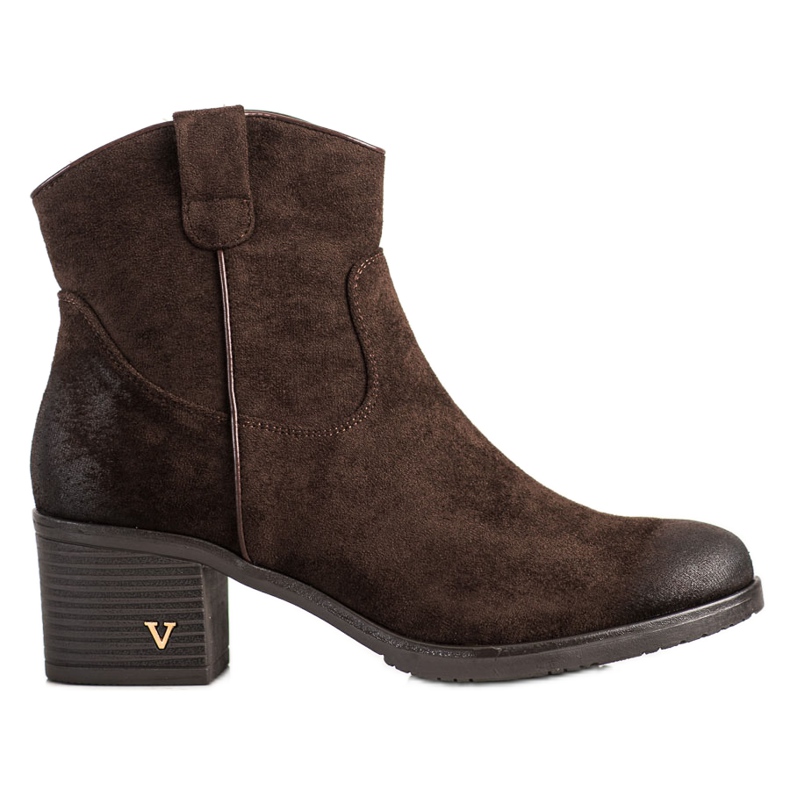 Cizme confortabile din piele de căprioară VINCEZA maro