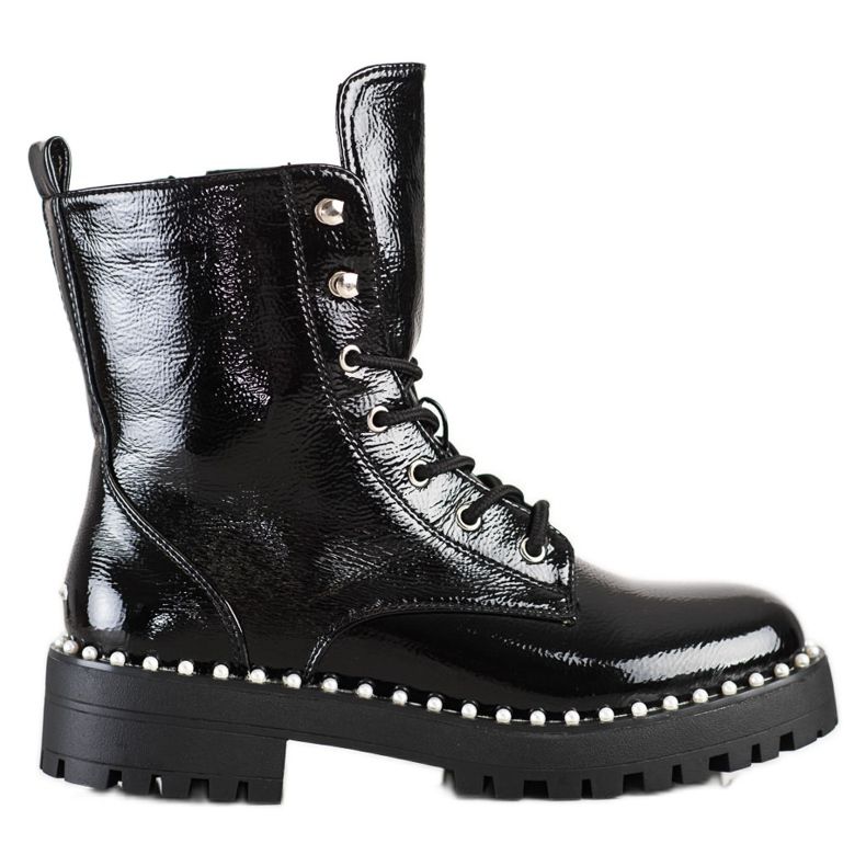 Bestelle Muncitori negri cu perle negru