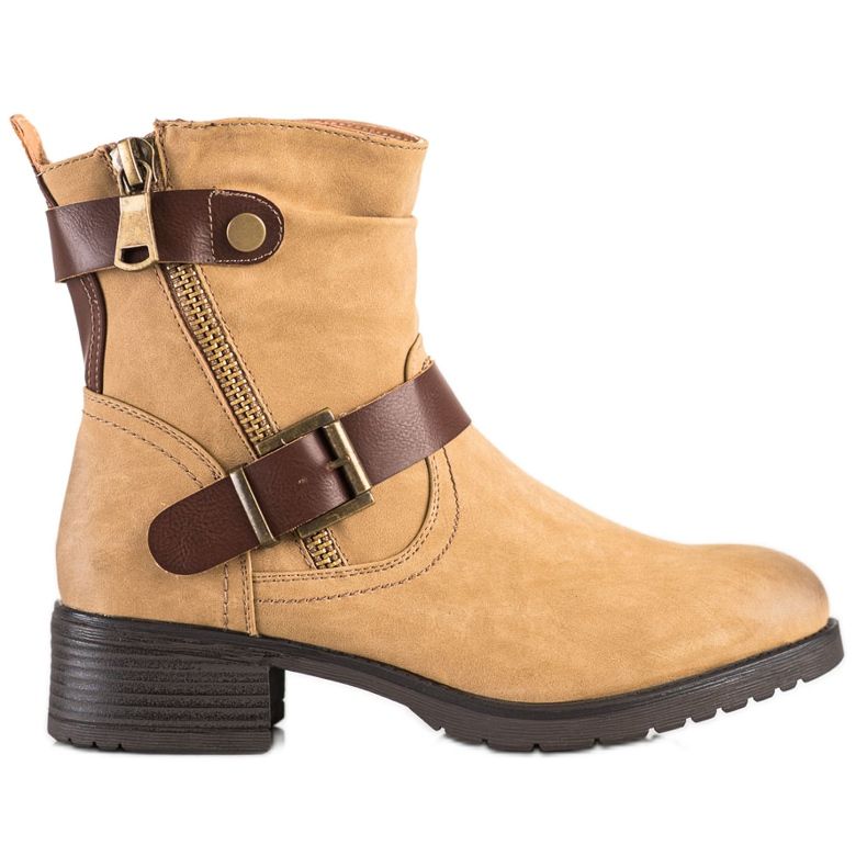 Sabatina Cizme de muncitor din piele ecologică maro