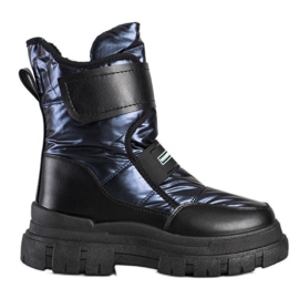 Seastar Ghete de zăpadă cu velcro negru albastru