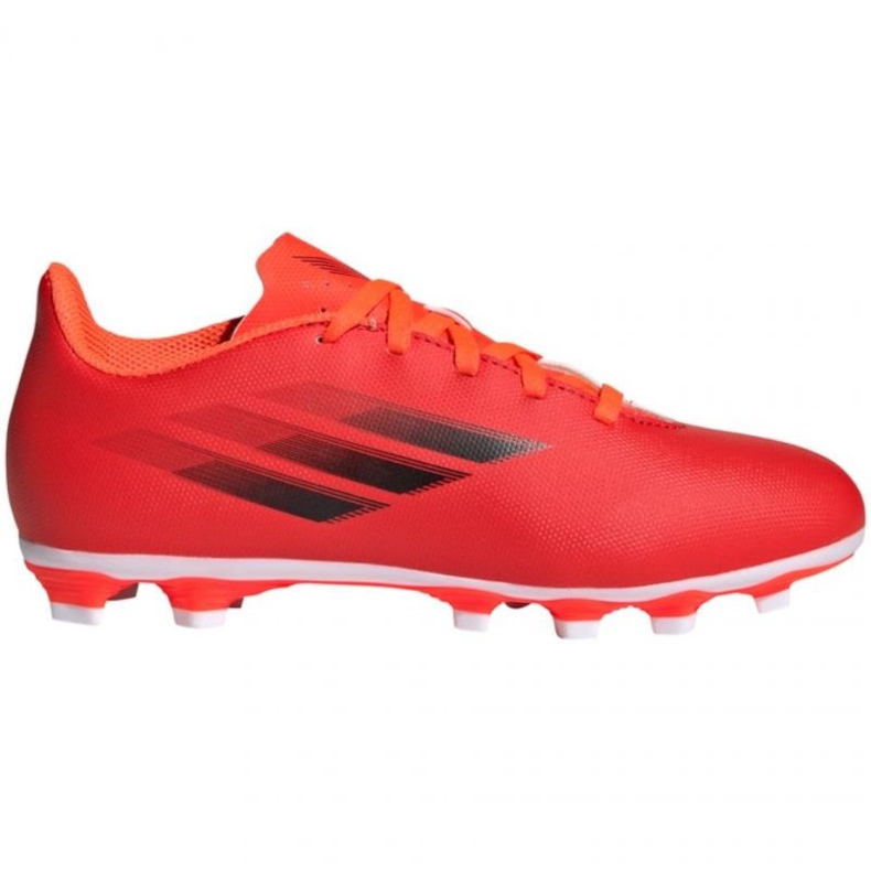 Ghete de fotbal Adidas X Speedflow.4 FxG Jr FY3319 roșu portocale si rosii Ghete de fotbal Adidas X Speedflow.4 FxG Jr FY3319 roșu portocale si rosii
