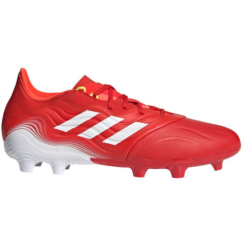 Ghete de fotbal Adidas Copa Sense.2 Fg M FY6177 roșu portocale si rosii
