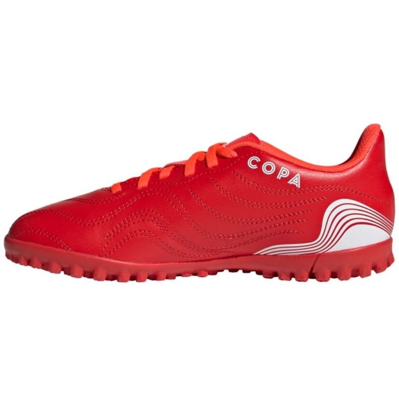 Ghete de fotbal Adidas Copa Sense.4 Tf Jr FY6166 roșu roșu