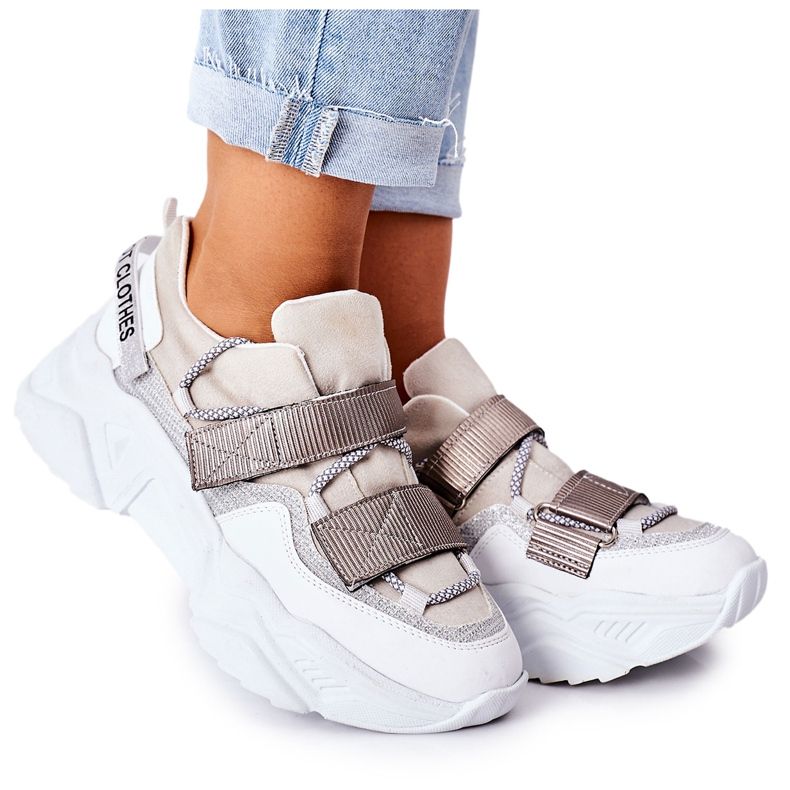 NAVY DOT Încălțăminte sport pentru femei Adidași Argintiu Katerini