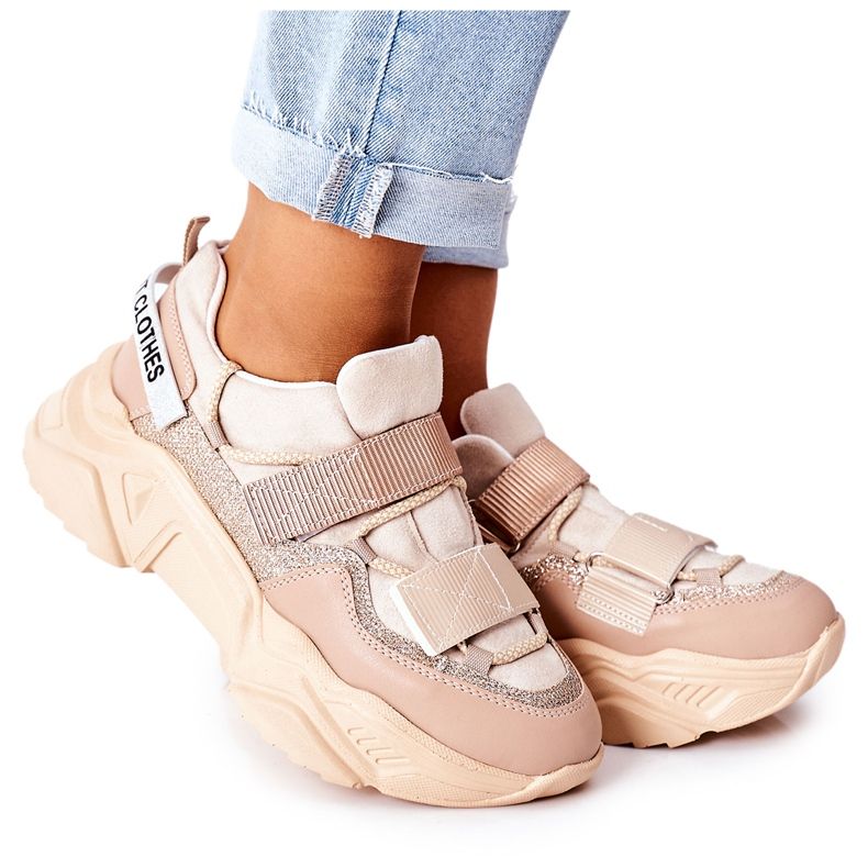 NAVY DOT Încălțăminte sport pentru femei Adidași Bej Katerini