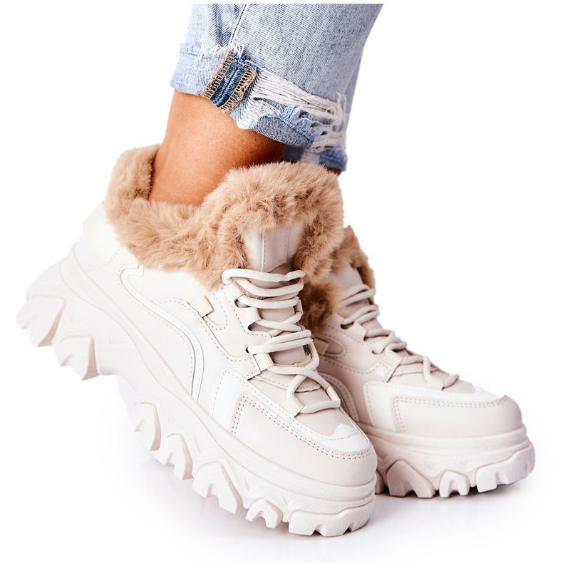 PM1 Cizme de damă de culoare bej bej deschis Limerick