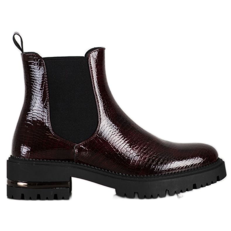 Cizme Chelsea Sergio Leone cu imprimeu de șarpe roșu multicolor