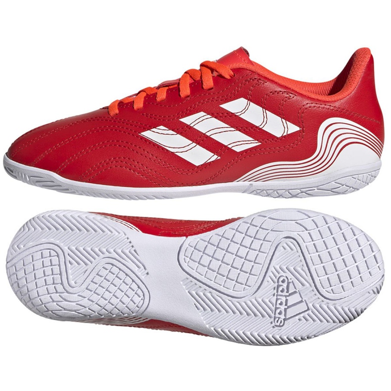 Ghete de fotbal Adidas Copa Sense.4 In Jr FY6162 roșu roșu