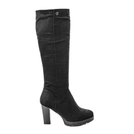 Cizme negre pe postul Phoenix negru Cizme negre pe postul Phoenix negru