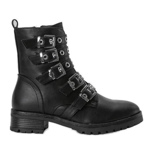 Genti negre cu catarame Suzan negru