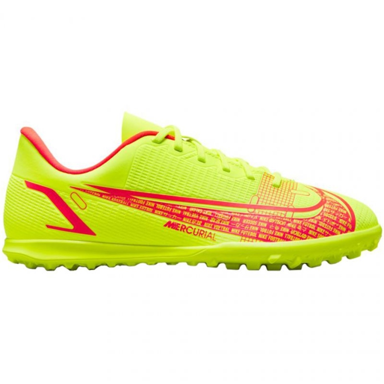 Pantofi de fotbal Nike Mercurial Vapor 14 Club Tf Jr CV0945 760 galben galbeni
