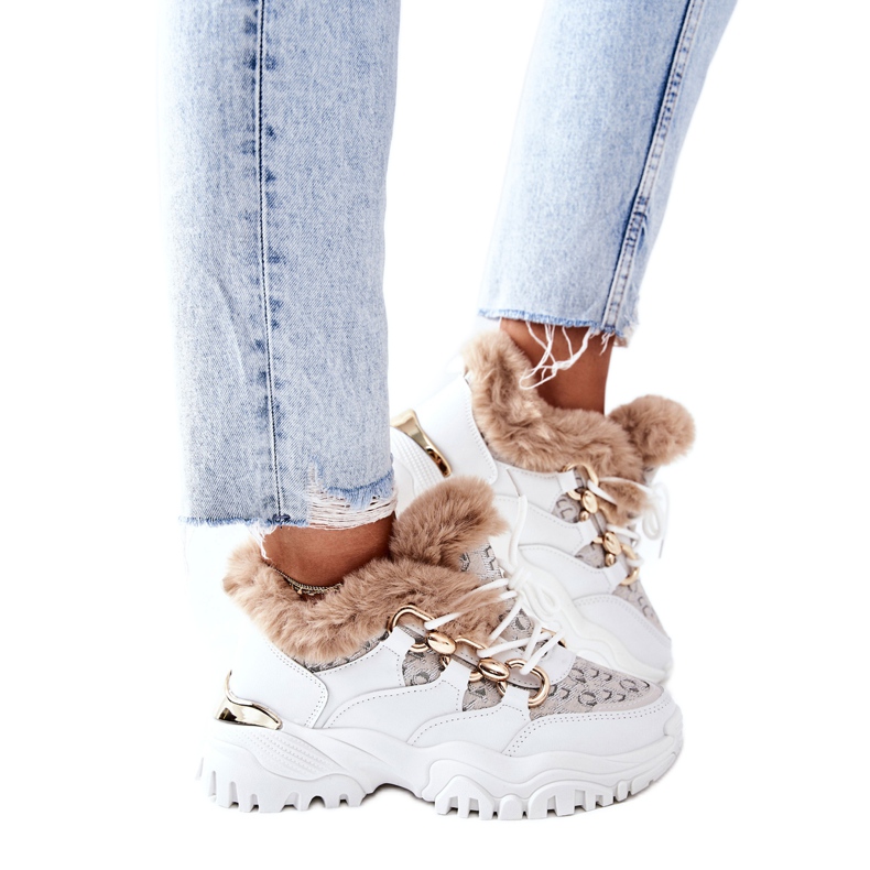 Încălțăminte izolată sport pentru femei Bătăi inimii albe Încălțăminte izolată sport pentru femei Bătăi inimii albe