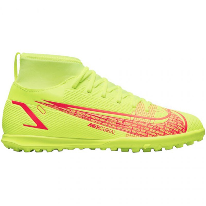 Pantofi de fotbal Nike Mercurial Superfly 8 Club Tf Jr CV0795 760 galben galbeni Pantofi de fotbal Nike Mercurial Superfly 8 Club Tf Jr CV0795 760 galben galbeni
