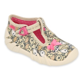 Încălțăminte pentru copii Befado 110P437 bej maro roz