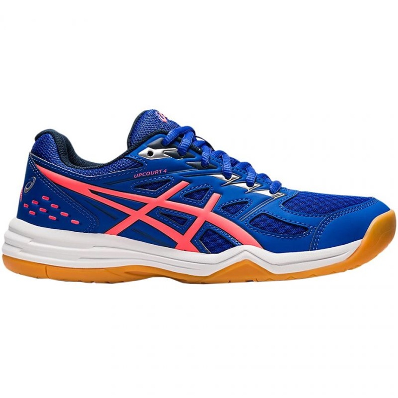 Asics Upcourt 4 W 1072A055 412 pantofi de volei albastru, roz albastru
