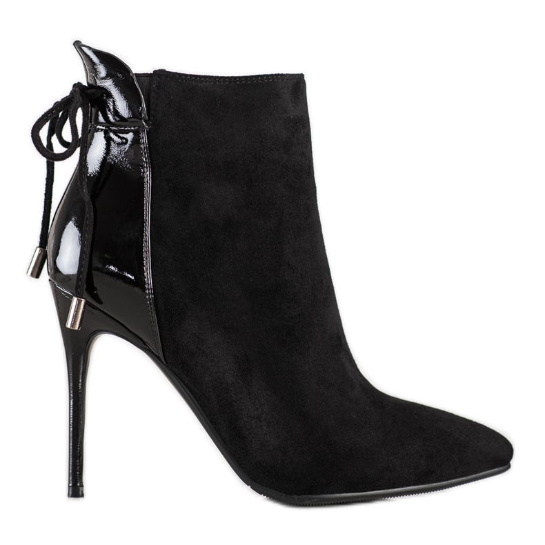 S. BARSKI Ghete pe toc înalt S.BARSKI negru S. BARSKI Ghete pe toc înalt S.BARSKI negru