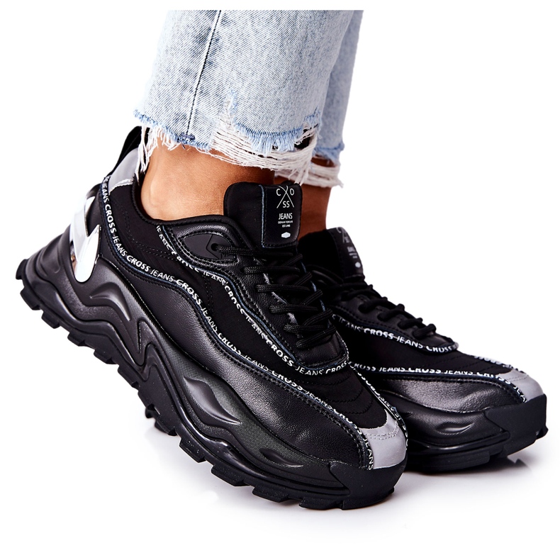 Încălțăminte sport pentru femei Cross Jeans II2R4018C Negru