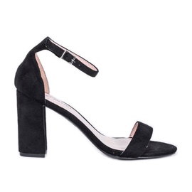 Sandale negre pe postarea Betania negru Sandale negre pe postarea Betania negru
