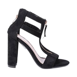 Sandale negre pe postul Paige negru