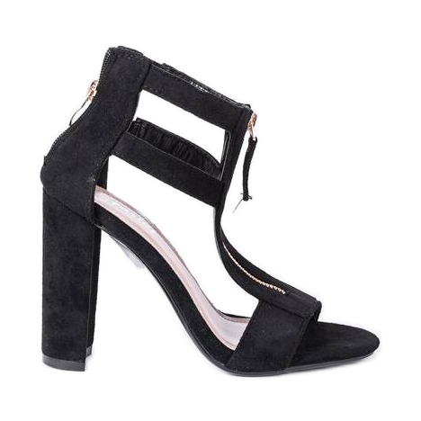 Sandale negre pe postul Paige negru