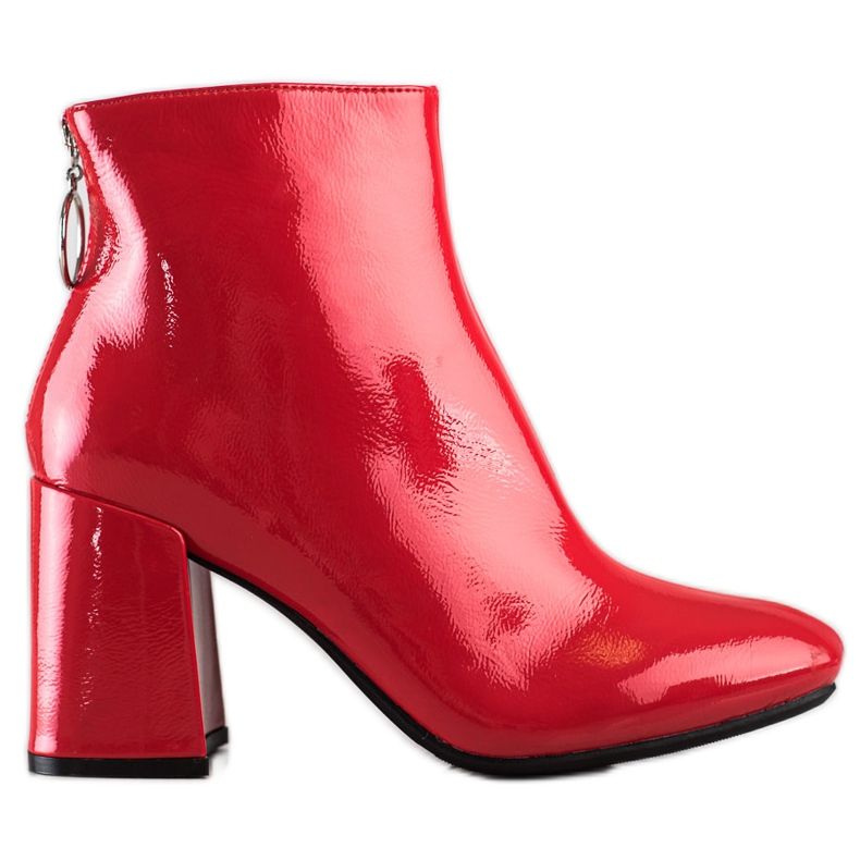 Lucky Shoes Cizme lăcuite pe stâlp roșu