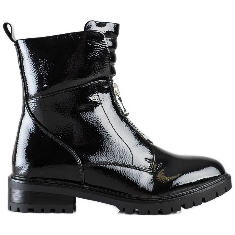 Erynn Lucrători lacuiți pe glisor negru