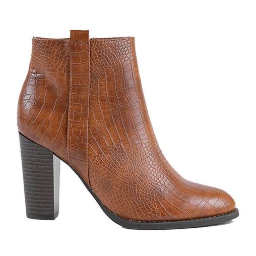 Cizme de cămilă pe stâlpul de crocodil cu model Remini maro