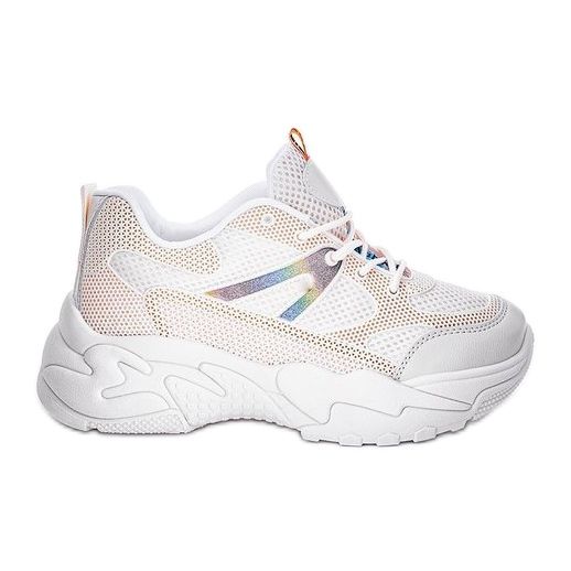 Adidași bej cu talpă groasă Alice alb Adidași bej cu talpă groasă Alice alb