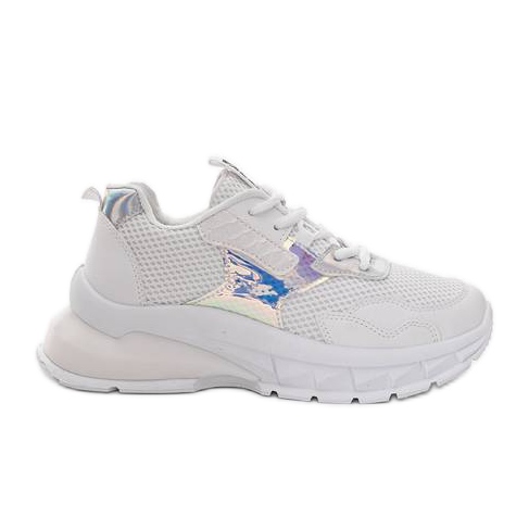 Adidași albi Modern Girl gri