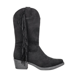 Cizme de cowboy înalte negre de la Bianca negru Cizme de cowboy înalte negre de la Bianca negru